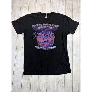 Rick And Morty Dont Even Trip Road Trip T-Shirt Mens M Black Graphic Tee 2017